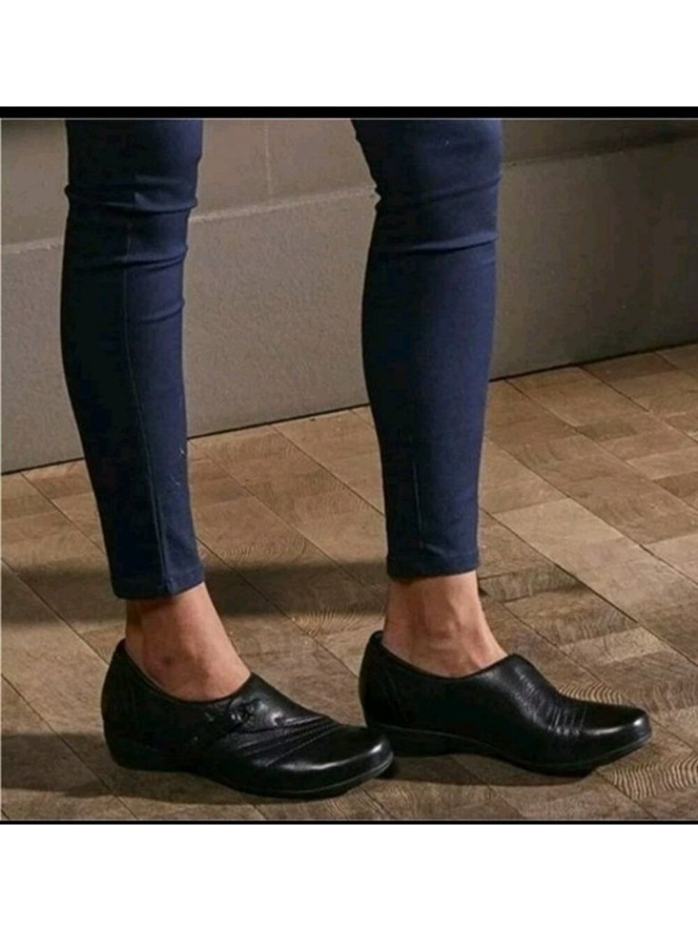 Dansko Franny Slip-On Black Leather Loafers EU 38